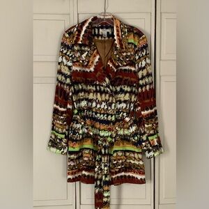 Vertigo Paris Multicolored Trench Coat